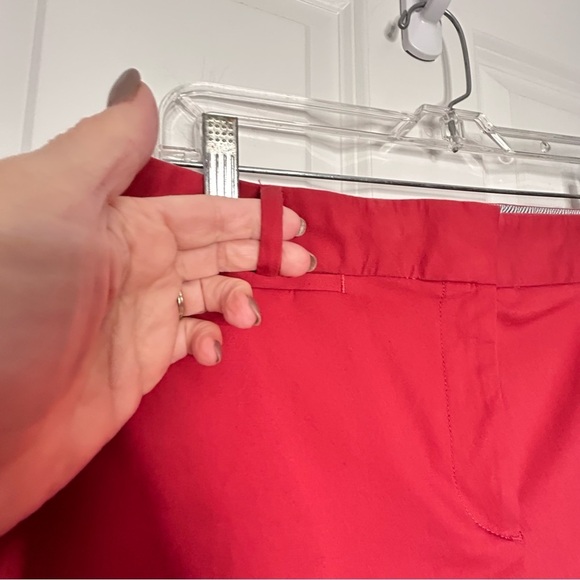 Talbots Red/Pink Spring/Summer Cropped Signature Pants Sz 14P - Picture 11 of 15